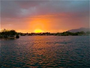 Sunrise, Veteran's Oasis Lake, Chandler, AZ