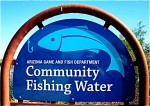 community fishing sign